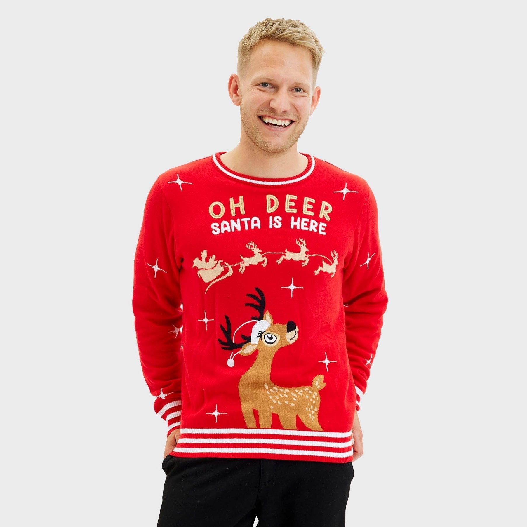 Stylisches Sweatshirt Herren Oh Deer Design - IdealeKleiden
