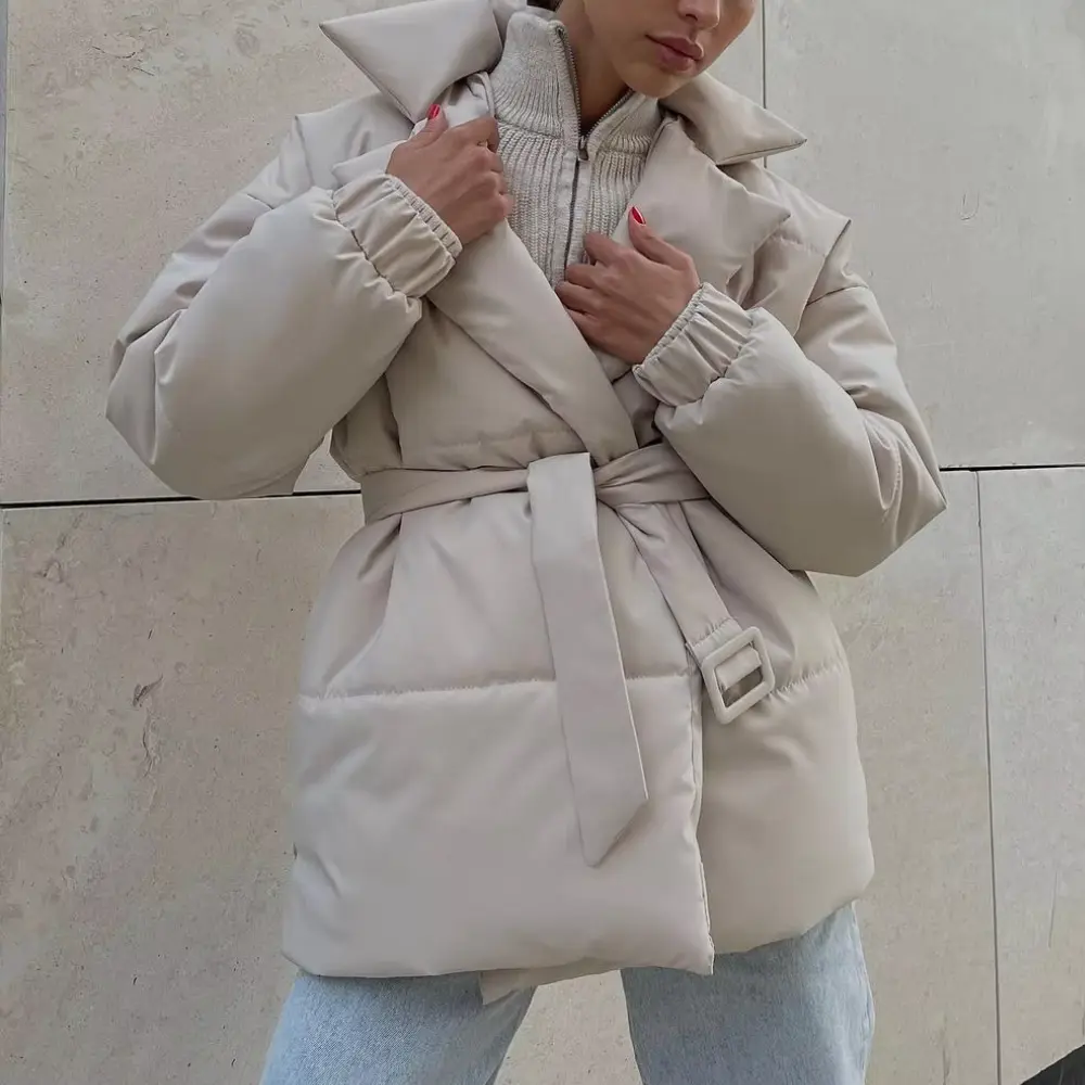 Veste d'hiver chaude en coton pour femme