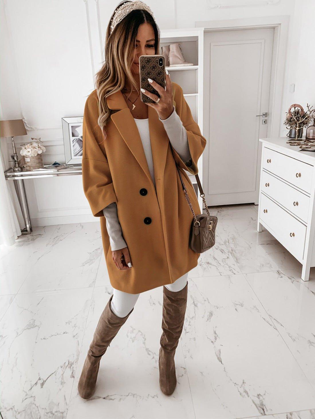 Manteau oversize généreux pour femme