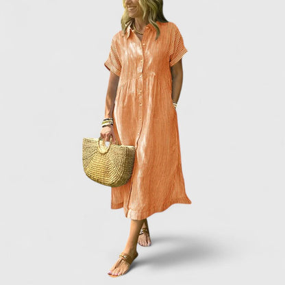 Robe d'été femme, rayée