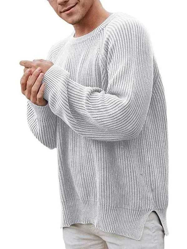 Pulls confortables à col rond pour hommes