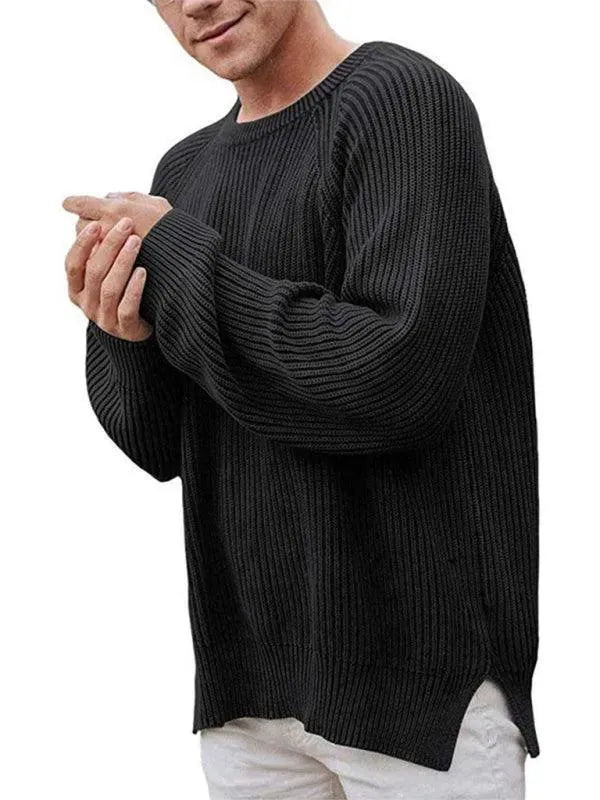 Pulls confortables à col rond pour hommes