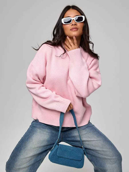 Grand pull col rond oversize