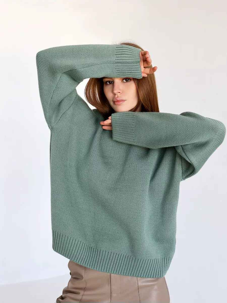 Grand pull col rond oversize