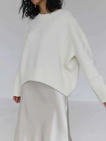Grand pull à col roulé confortable oversized