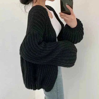 Grand cardigan femme oversize