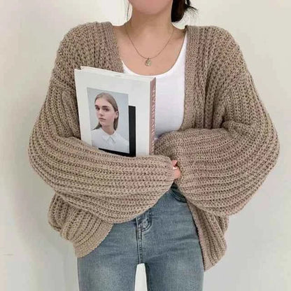 Grand cardigan femme oversize