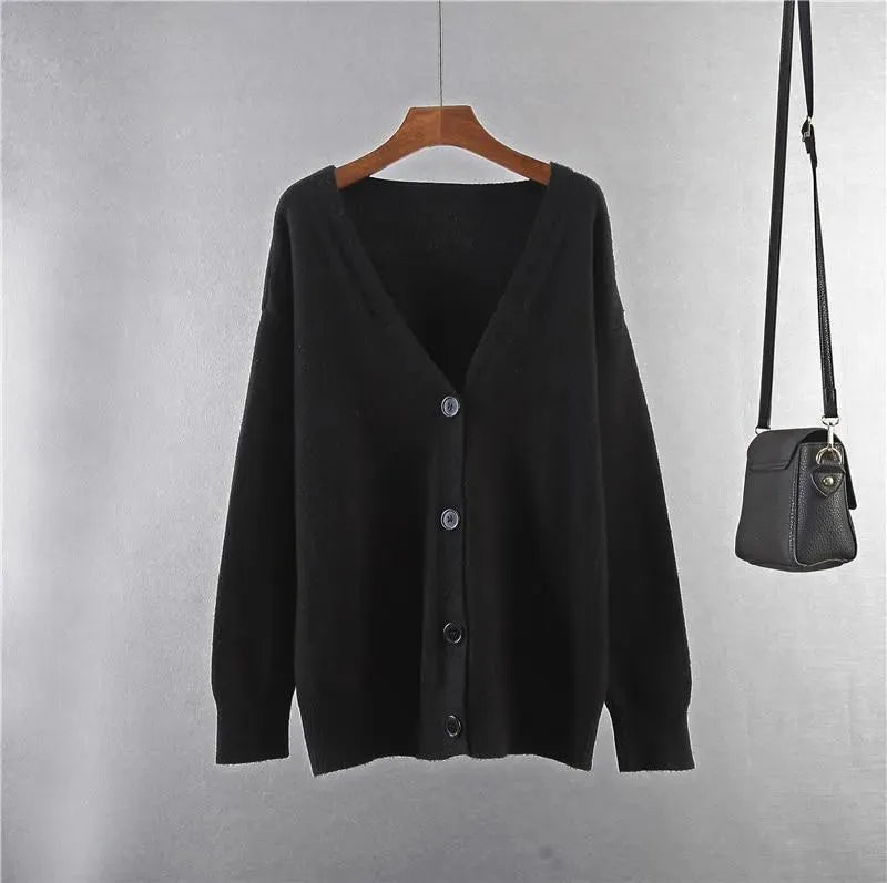 Übergrößene Strickjacke Frauen Oversized Pullover - IdealeKleiden