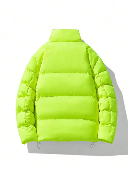 Übergröße Herren Winterjacke Neon Farbe - IdealeKleiden