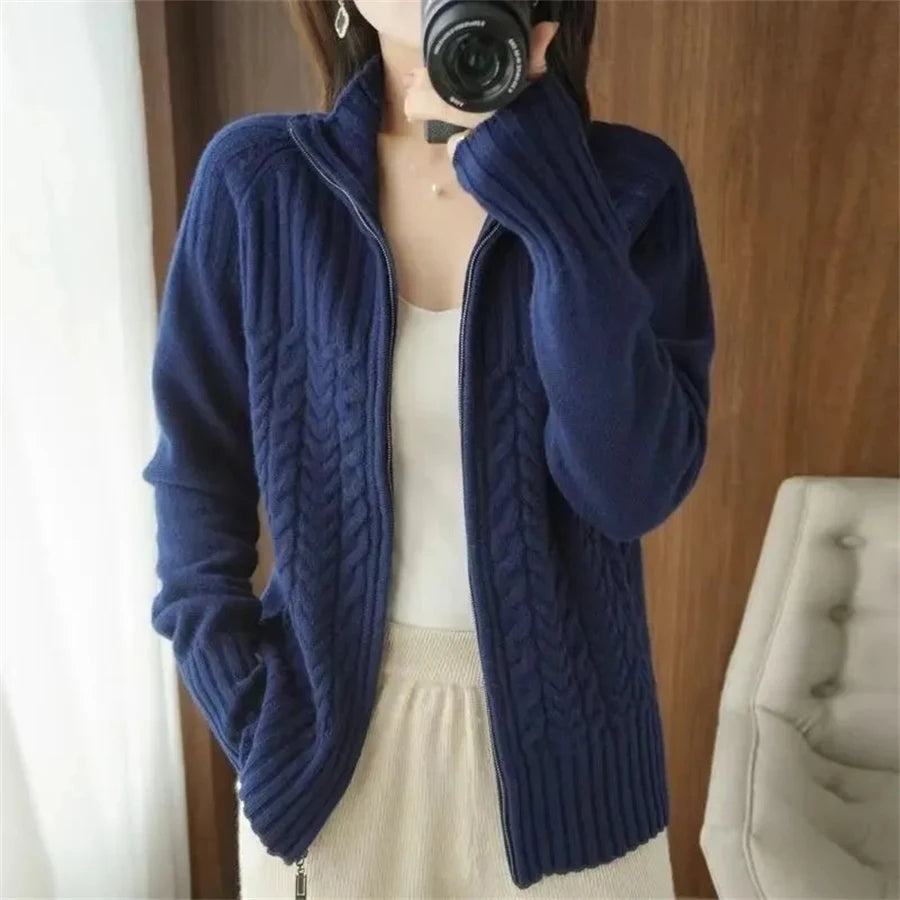 Pull en maille oversize style décontracté