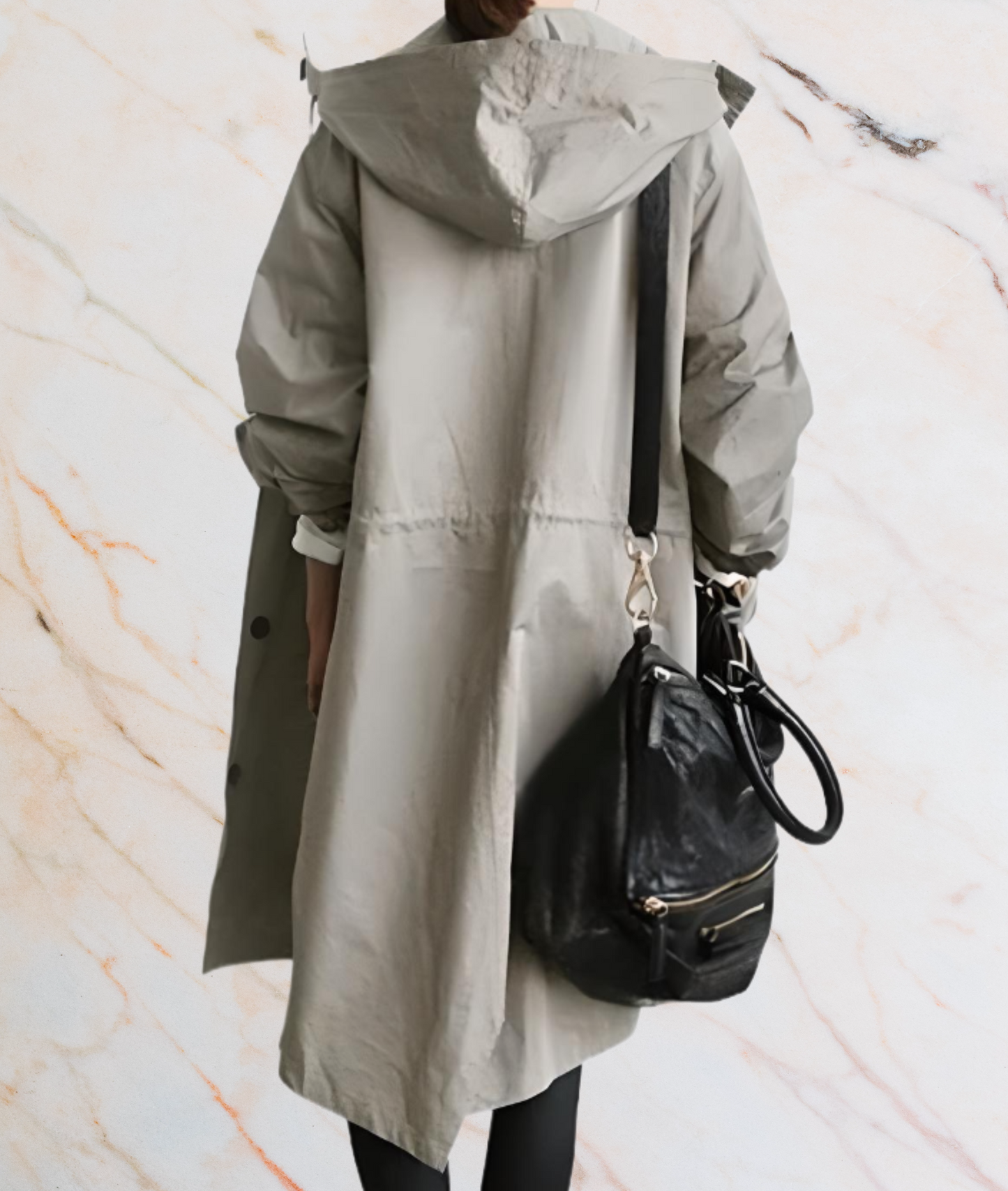 Grand blouson oversize pour femme avec boutons et poches