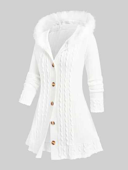 Sweat à capuche de Noël Oversize Merveille hivernale