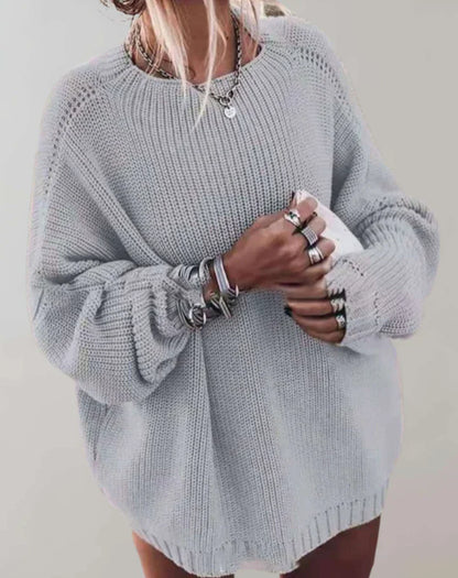 Pull en coton pour femme, chic, automne