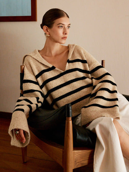 Pull-overs Oversize Rayés Femme