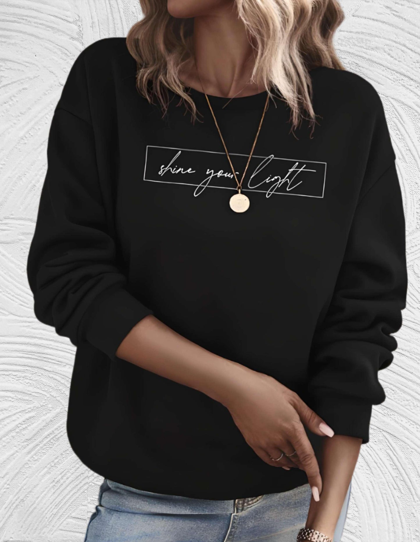 Pull ample col rond pour femmes style oversize
