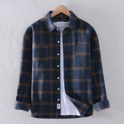 Chemise homme décontractée à carreaux moderne