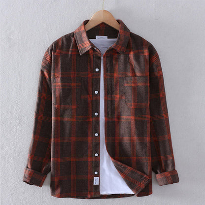 Chemise homme décontractée à carreaux moderne