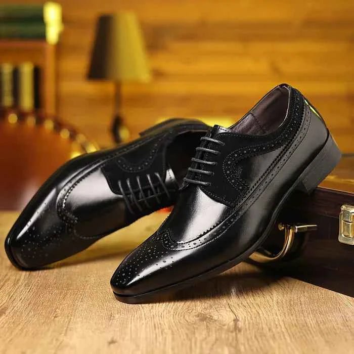 Chaussures richelieu pour homme élégantes en cuir