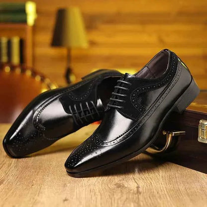 Chaussures richelieu pour homme élégantes en cuir