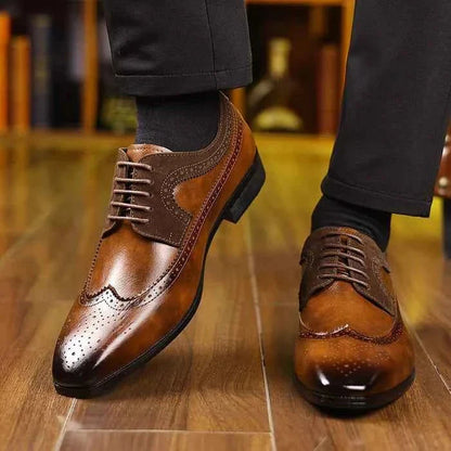 Herren Oxford Schuhe Elegant Lederschuhe - IdealeKleiden