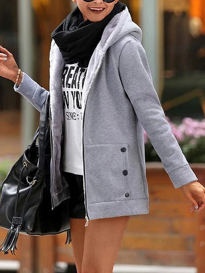 Warmes Winterkleid Winddichter Mantel - IdealeKleiden