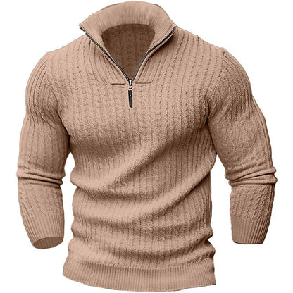 Pull stylé pour homme avec fermeture éclair
