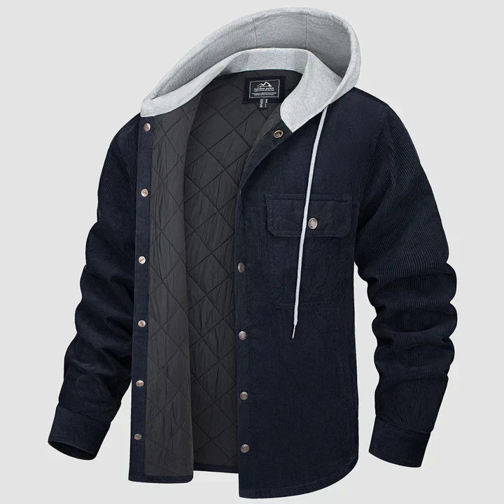 Veste matelassée chaude à capuche pour homme
