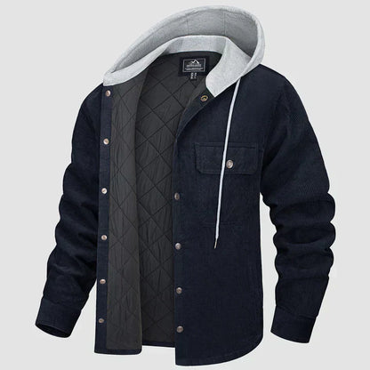 Veste matelassée chaude à capuche pour homme