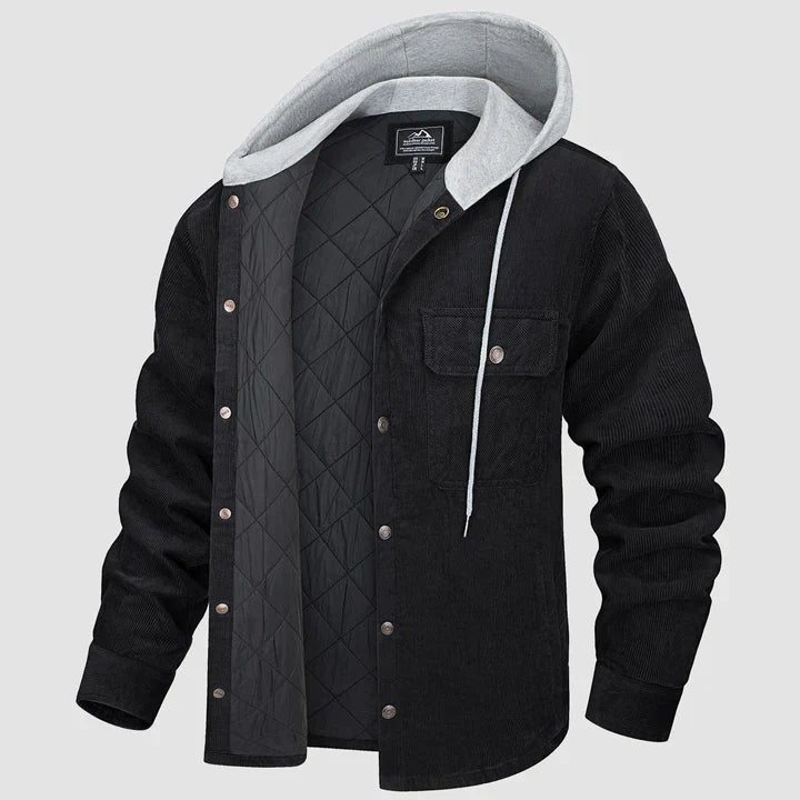 Veste matelassée chaude à capuche pour homme