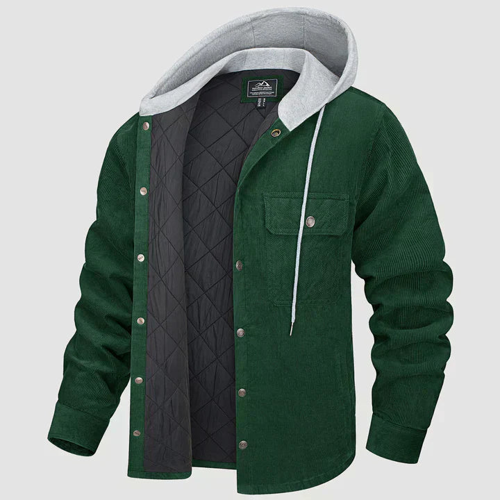 Veste matelassée chaude à capuche pour homme