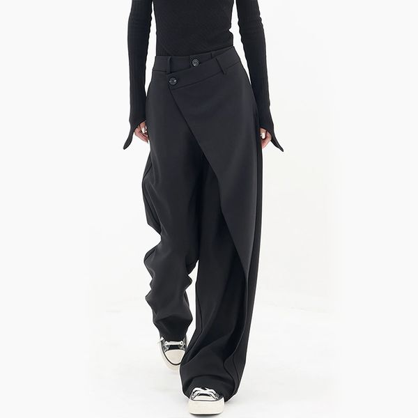 Pantalon ample asymétrique de luxe pour femme