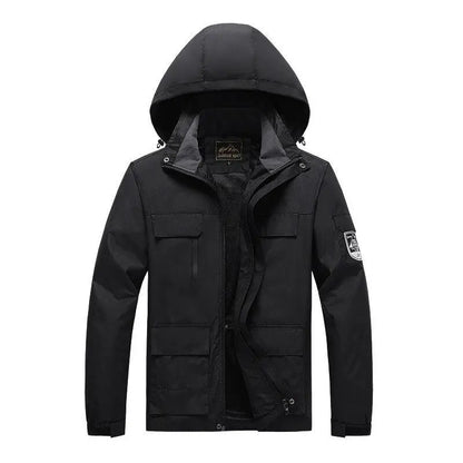 Parka homme style militaire coupe-vent vert