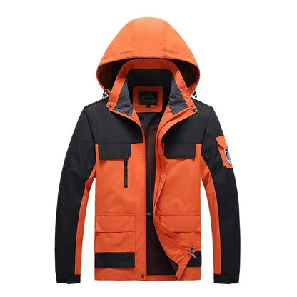 Parka homme style militaire coupe-vent vert