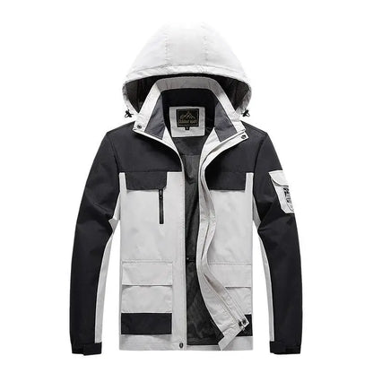 Parka homme style militaire coupe-vent vert