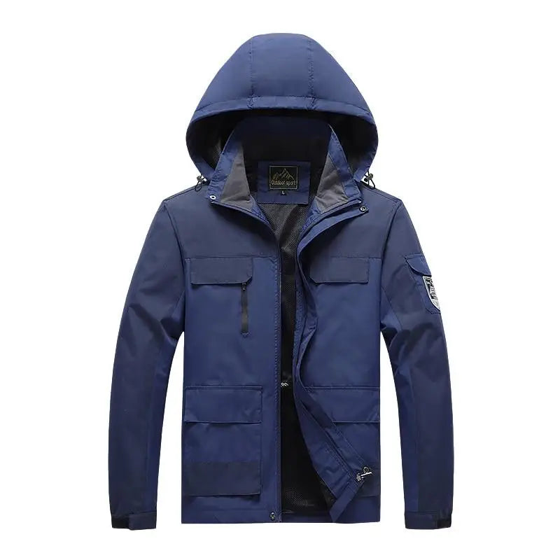 Parka homme style militaire coupe-vent vert