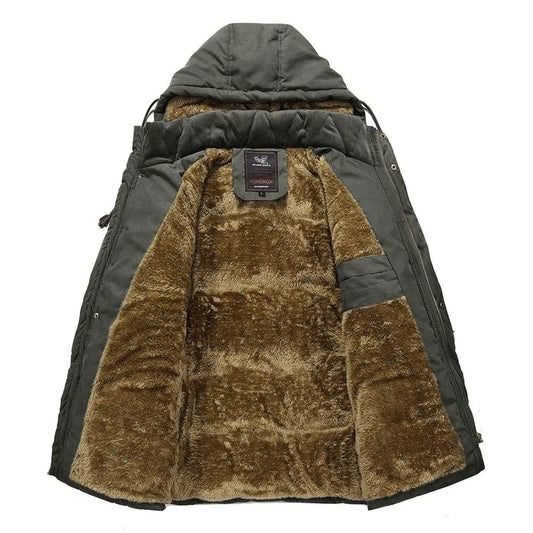 Herren-Parka Elegant Warm Kapuze - IdealeKleiden