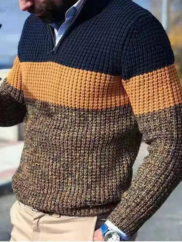 Pull homme fermeture éclair moderne