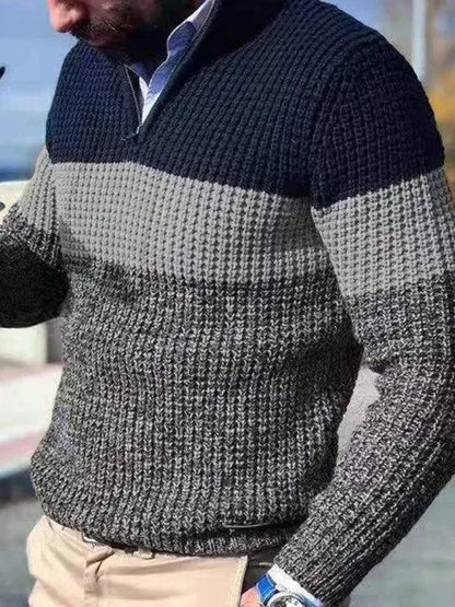 Pull homme fermeture éclair moderne