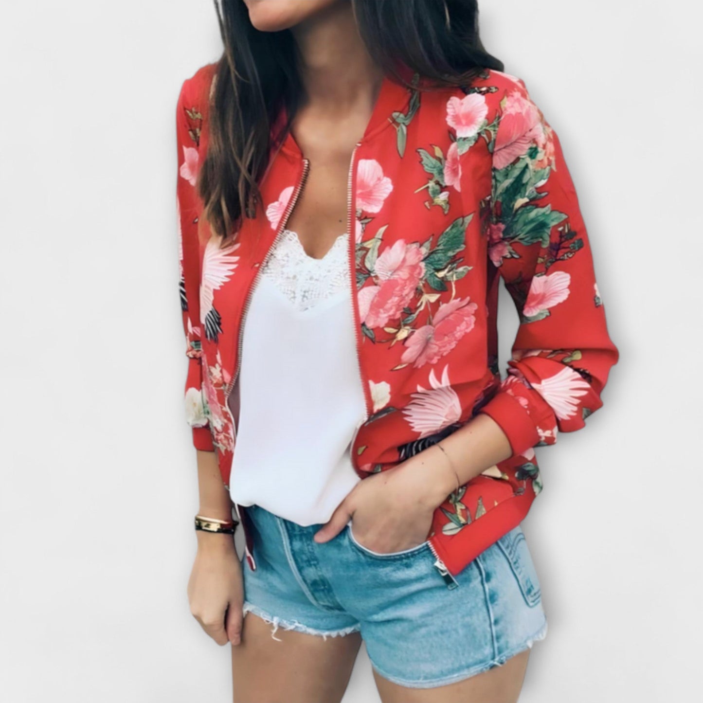 Veste d'été à fleurs
