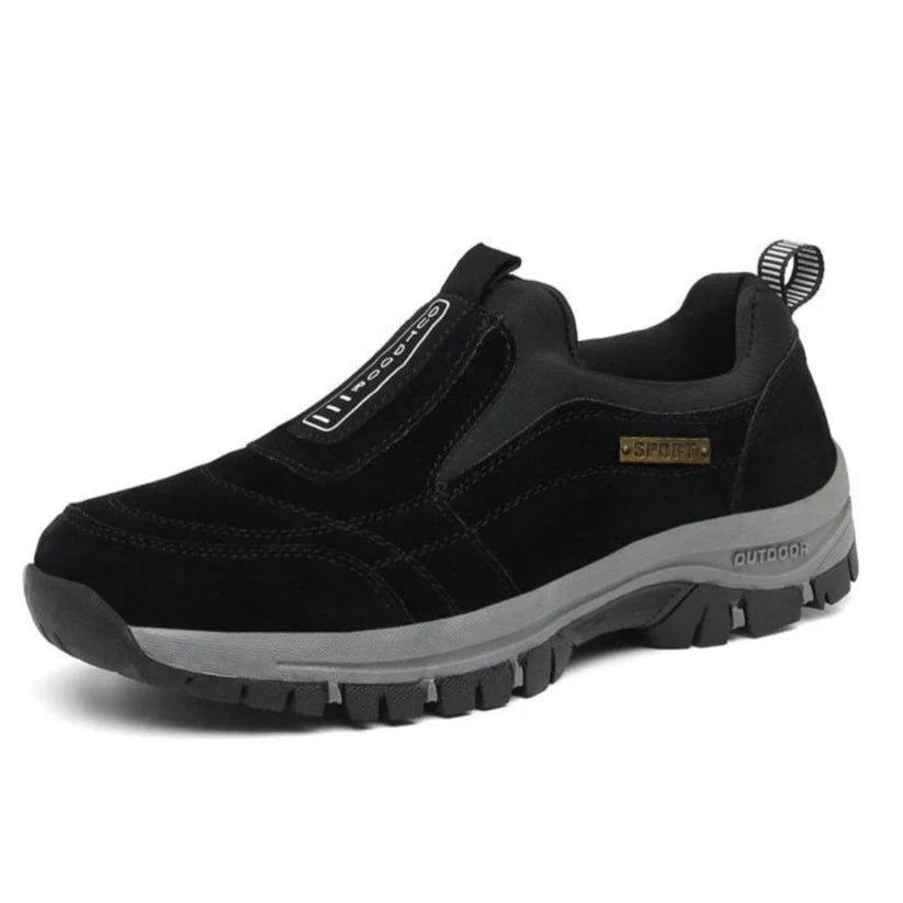 Chaussures bateau d'extérieur en daim avec semelle en caoutchouc