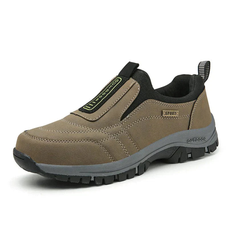 Chaussures bateau d'extérieur en daim avec semelle en caoutchouc