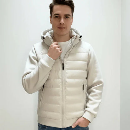 Veste à capuche homme zippée poches