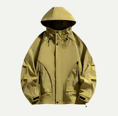 Coupe-vent imperméable à capuche pour l'extérieur