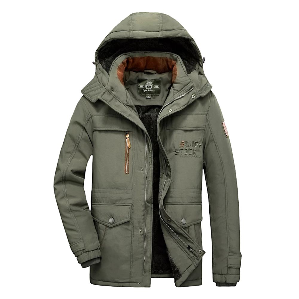 Manteau d'hiver pour hommes avec capuche