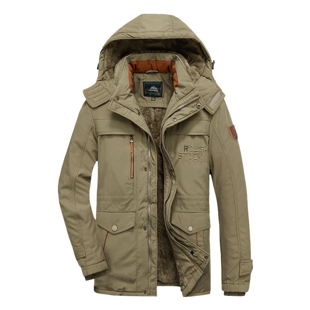 Manteau d'hiver pour hommes avec capuche