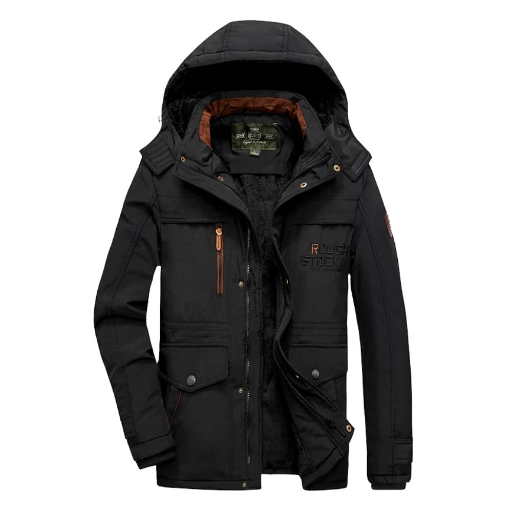 Manteau d'hiver pour hommes avec capuche