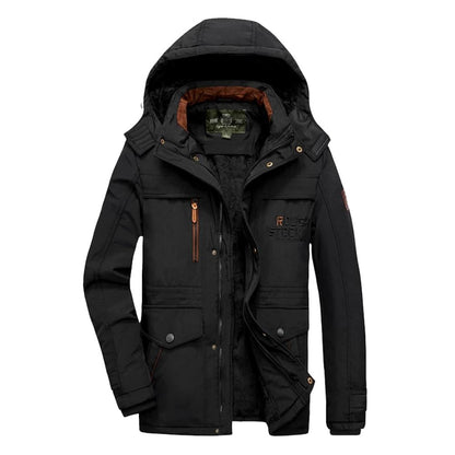 Manteau d'hiver pour hommes avec capuche