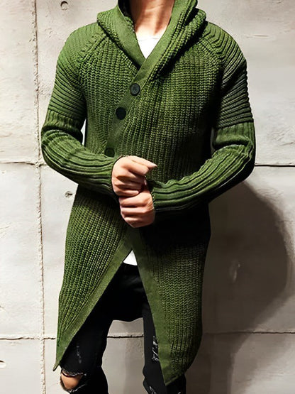 Gilet douillet long à capuche pour femme