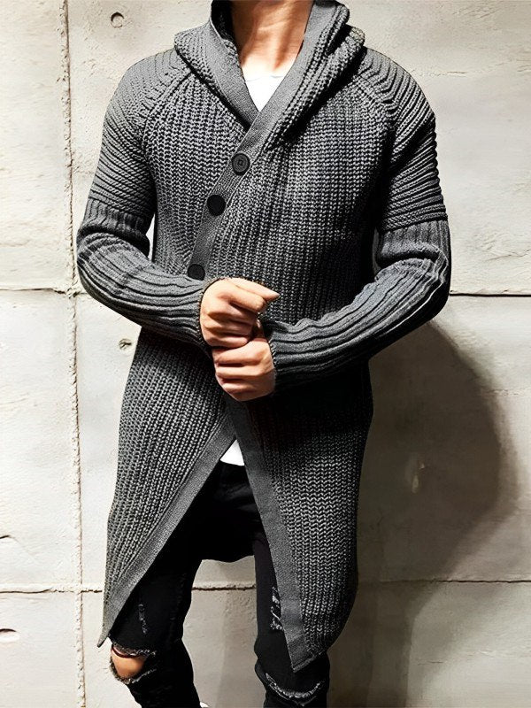 Gilet douillet long à capuche pour femme
