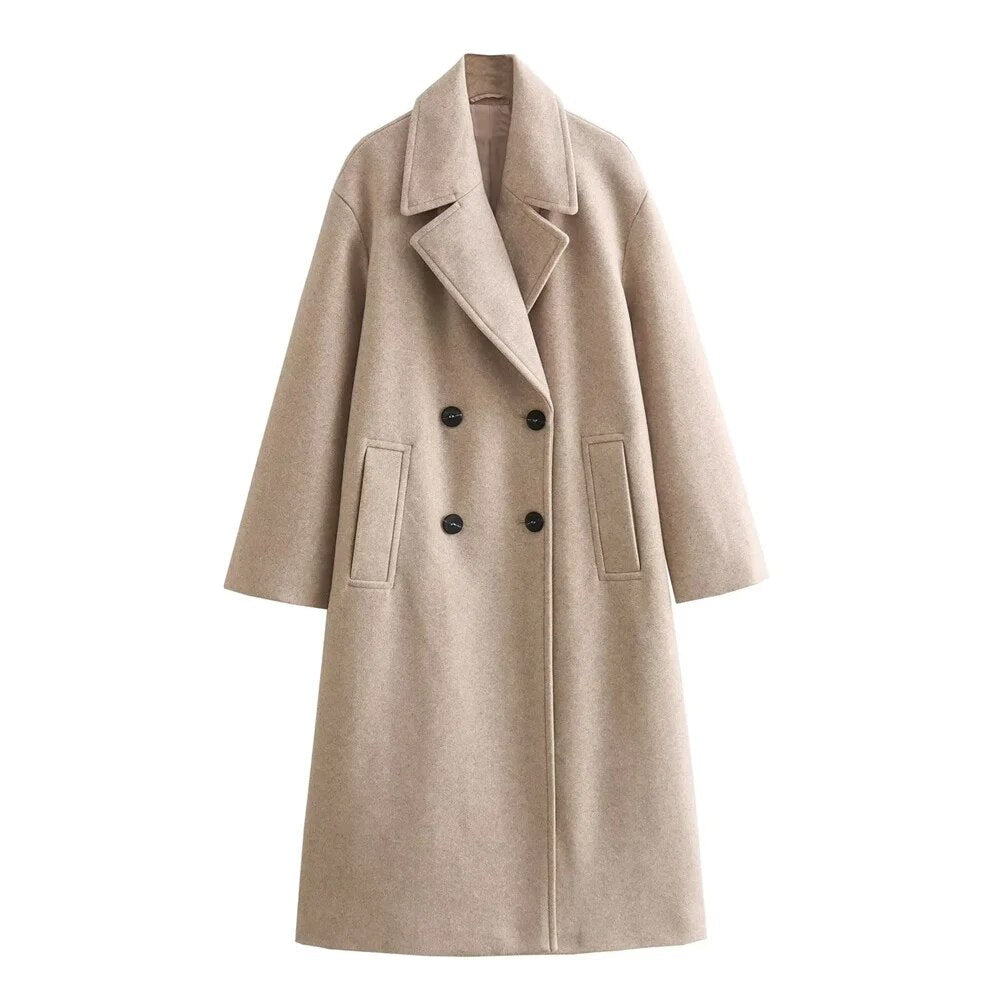 Élégante veste d'hiver longue pour femmes, tendance et chaude